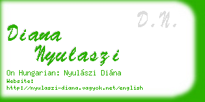 diana nyulaszi business card